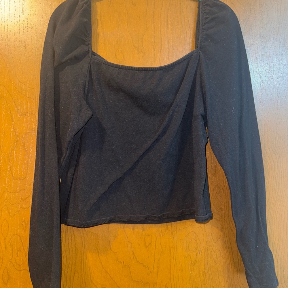Wild Fable Black Long Sleeve Top